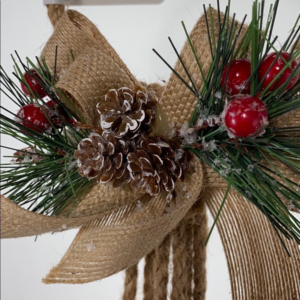 Christmas Silver Bells & Pine Doorhanger